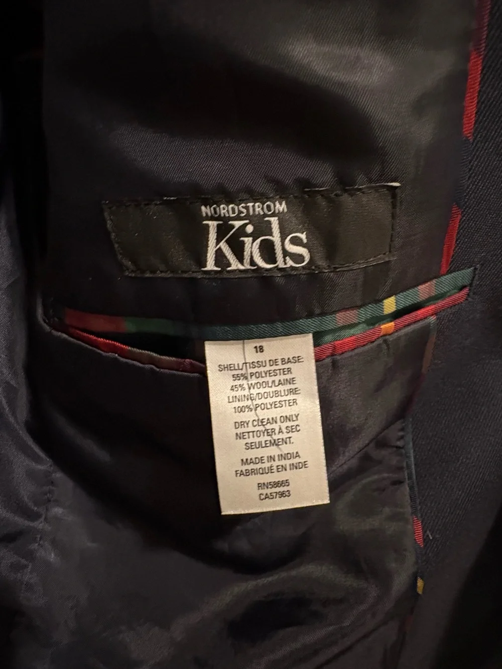 Nordstrom Boys' Navy Blue Blazer